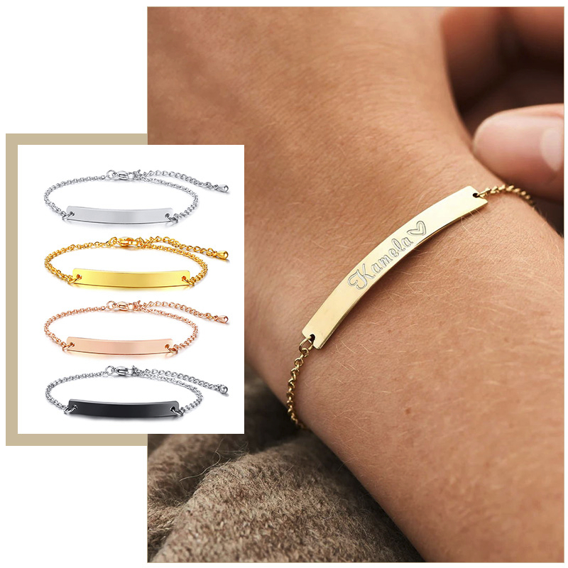 Coordinates Bracelet - Eleganckie spersonalizowane bransoletki z identyfikatorem dla