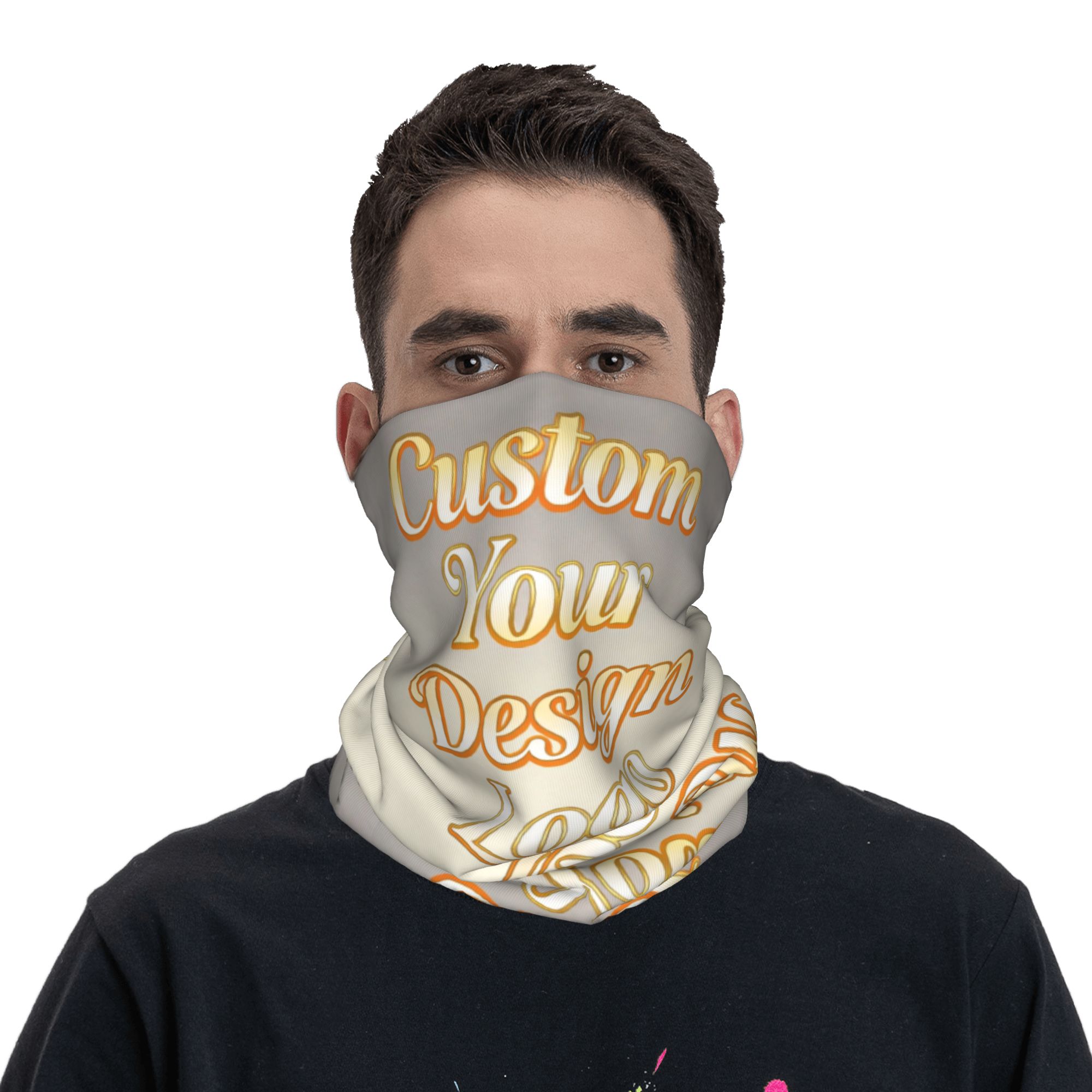 Initial Ring Custom - Personalizowana bandana/komin na szyję ze zdjęciem